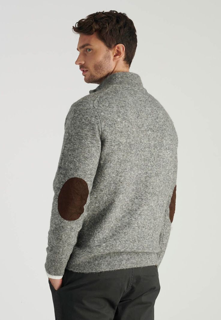 Cardigan Teruel Heritage Dk Grey Melange-3