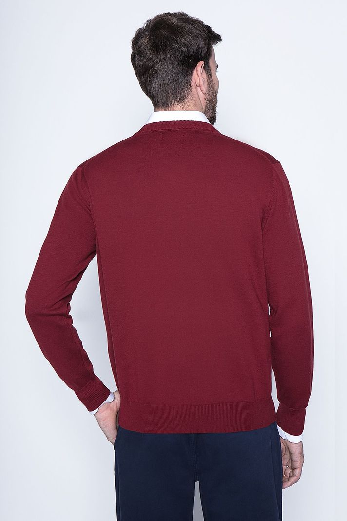 Sweater Burgundy Smart Casual L/S-1