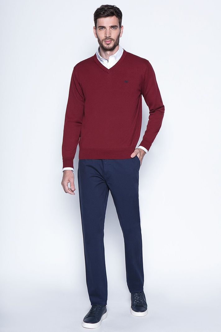Sweater Burgundy Smart Casual L/S-3