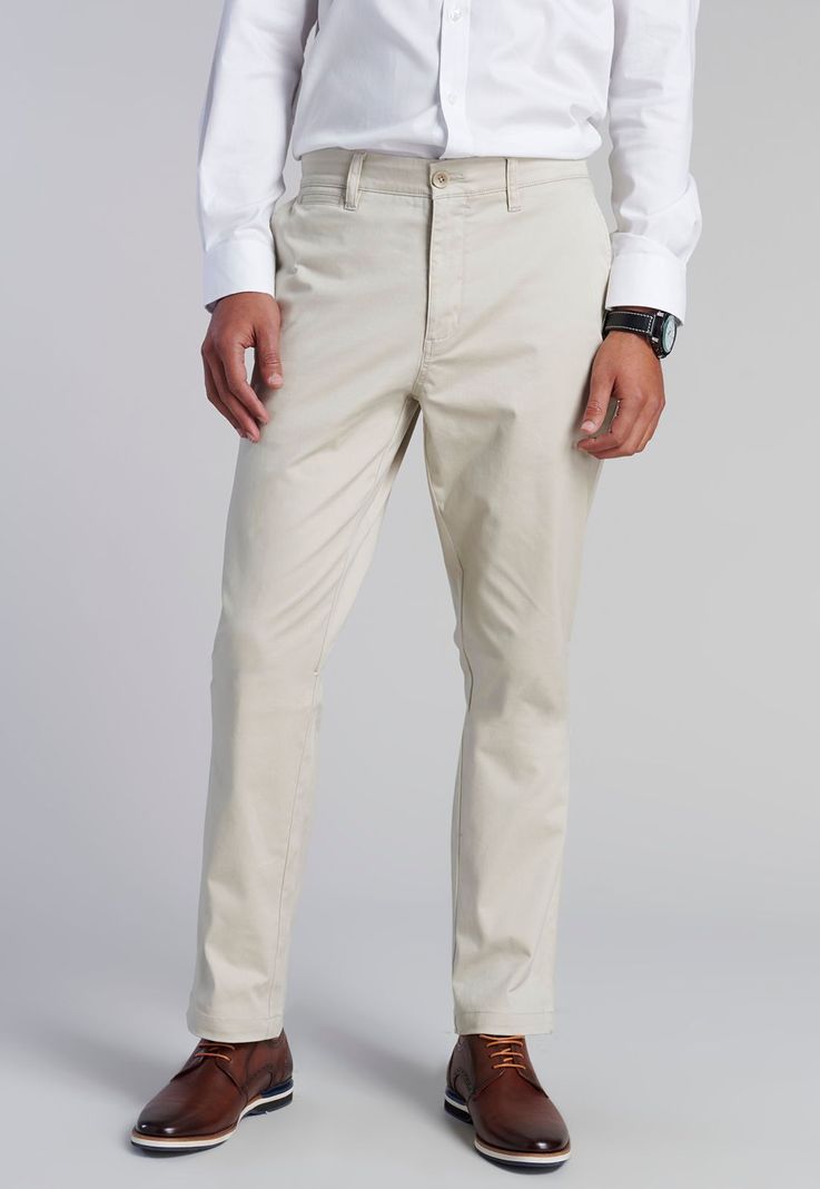 Pantalón Twill Regular L/33 Sand
