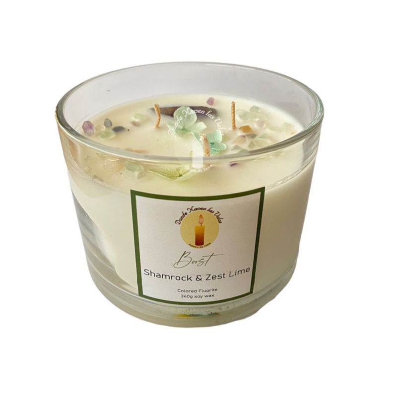 Velas Aromáticas Fluorita, Shamrock & Zest Lime 340 Grs-0