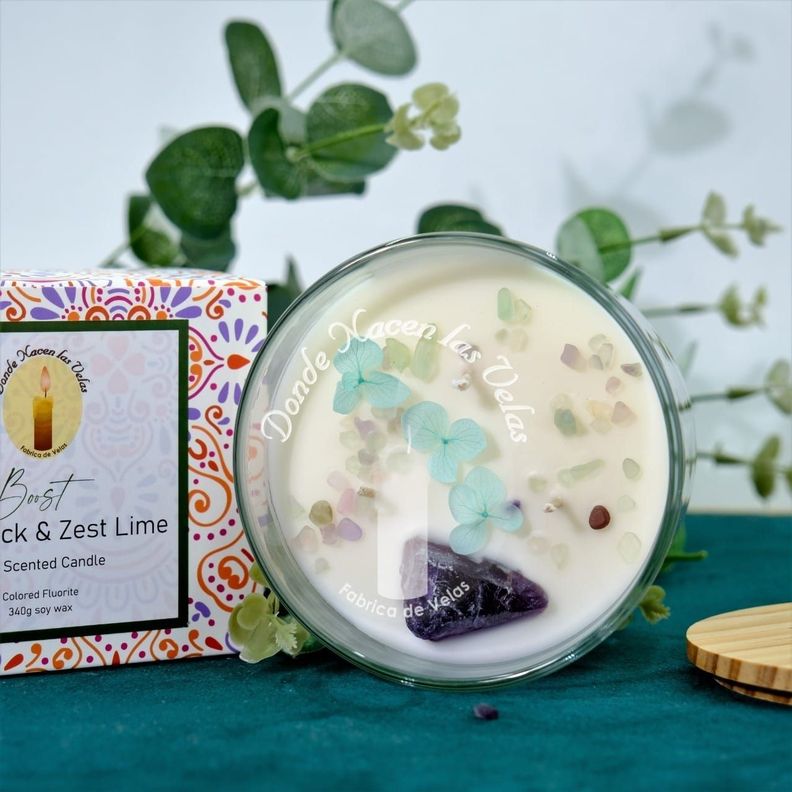 Velas Aromáticas Fluorita, Shamrock & Zest Lime 340 Grs-2