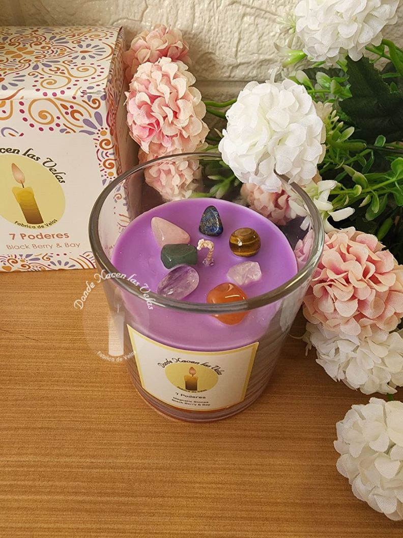      Velas Aromáticas 7 Poderes Con Cuarzos-2