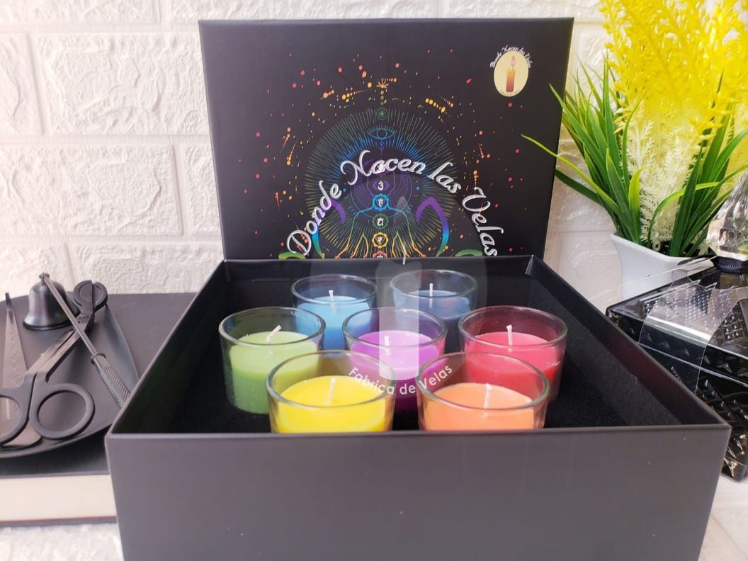 Velas Aromáticas 7 Chakras Caja Negra-3