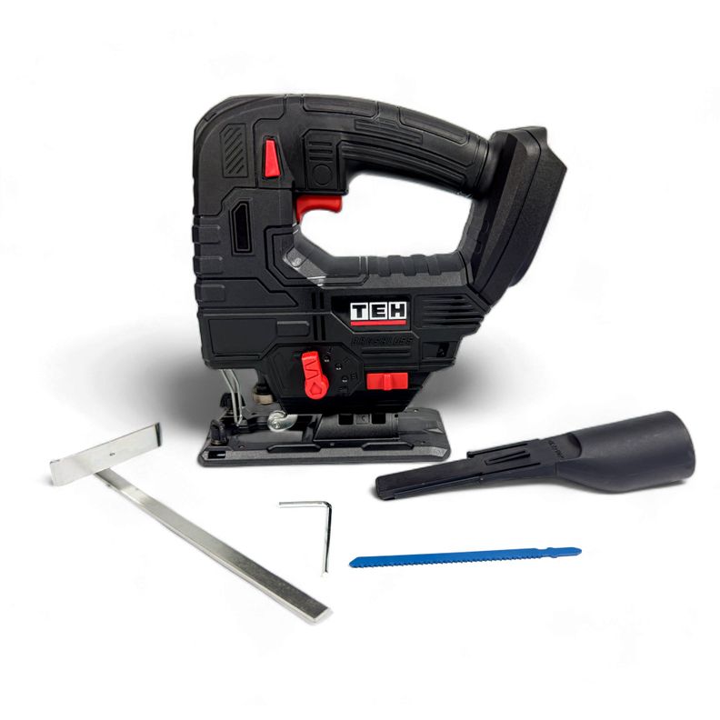 Sierra Caladora Inalámbrica 20V 100mm + 1 Batería + Cargador TEHTOOLS-9