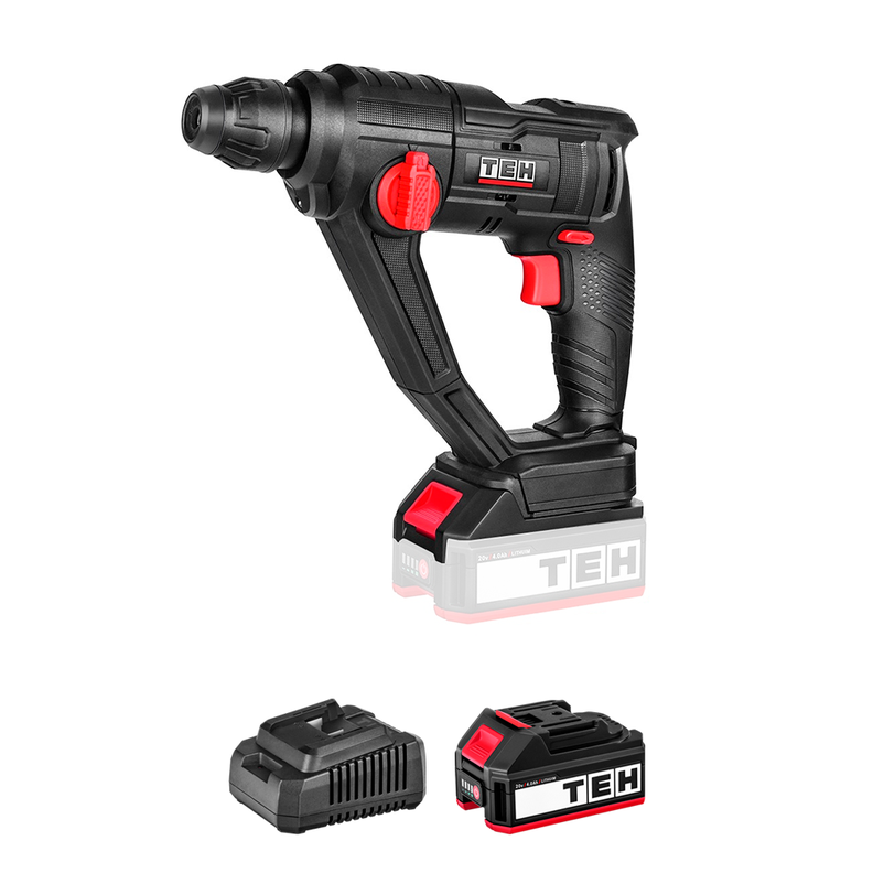 Taladro Martillo Perforador 20V 16MM + 1 Batería + Cargador TEHTOOLS-0