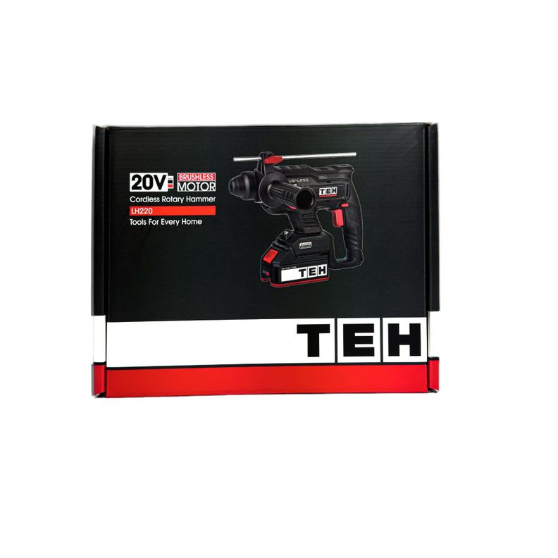 Taladro Martillo Perforador 20V 22MM + 1 Batería 4,0Ah + Cargador TEHTOOLS-6