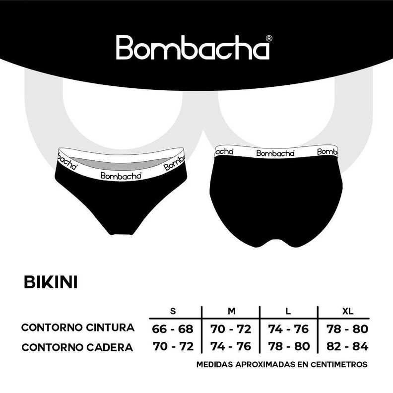 Pack 3 bikini algodón diseños-7