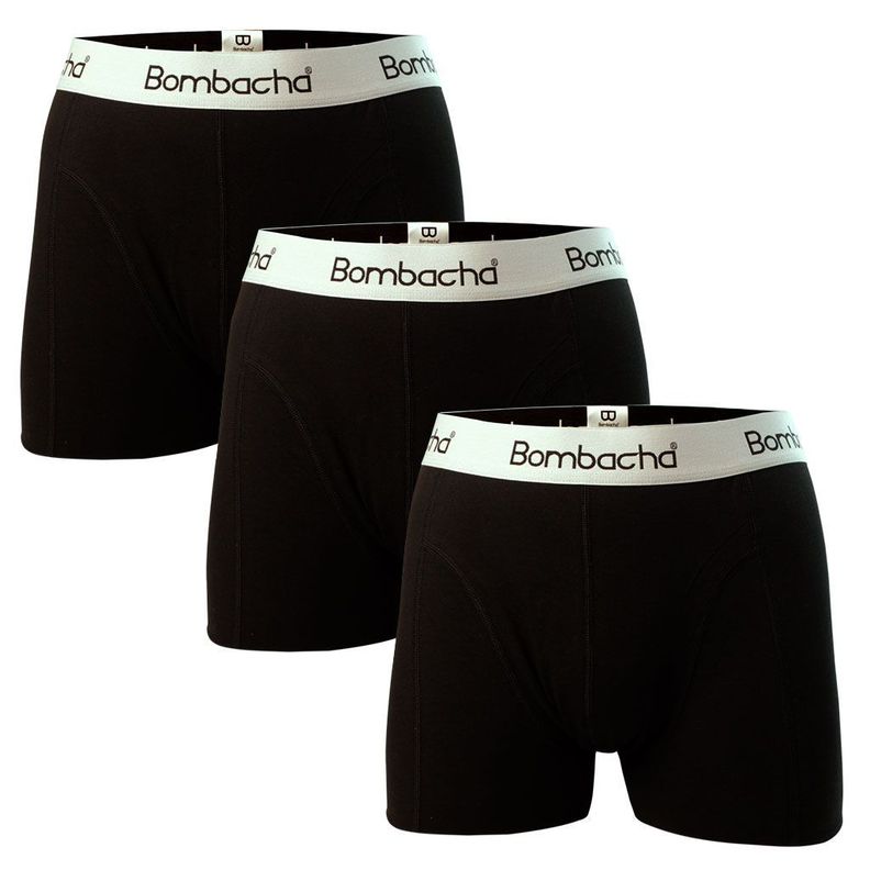 3 pack bóxer negro algodón-0