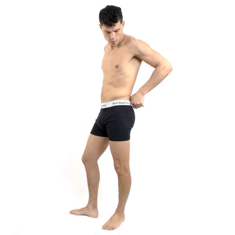 3 pack bóxer negro algodón-3