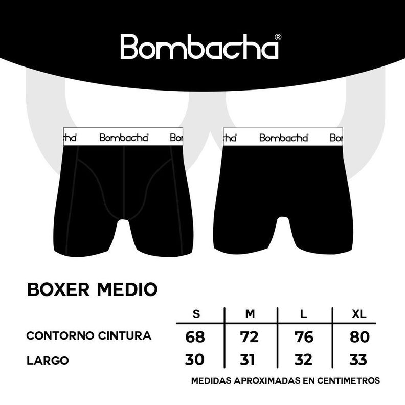 3 pack bóxer negro algodón-5
