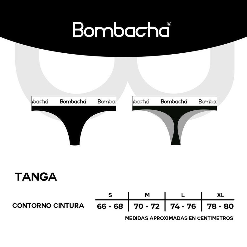 Pack 3 bikini algodón negro-4