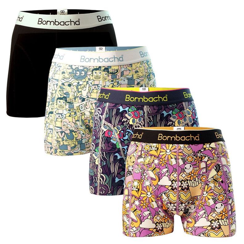 4 pack bóxers algodón diseños-0