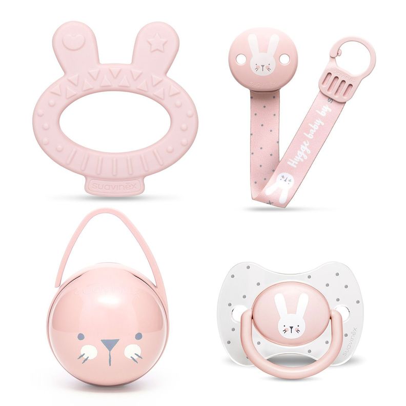 Set de Regalo Premium Para Recién Nacido Hygge Rosa (4 Pcs)-3