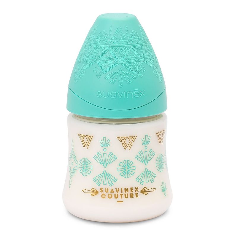 MAMADERA 150 ML PREMIUM TETINA REDONDA SILICONA VERDE-0