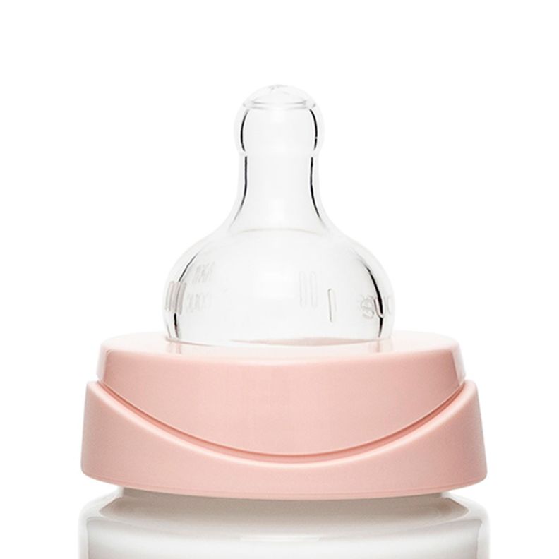 MAMADERA 360 ML TETINA REDONDA SILICONA HYGGE RABBIT ROSADO-1
