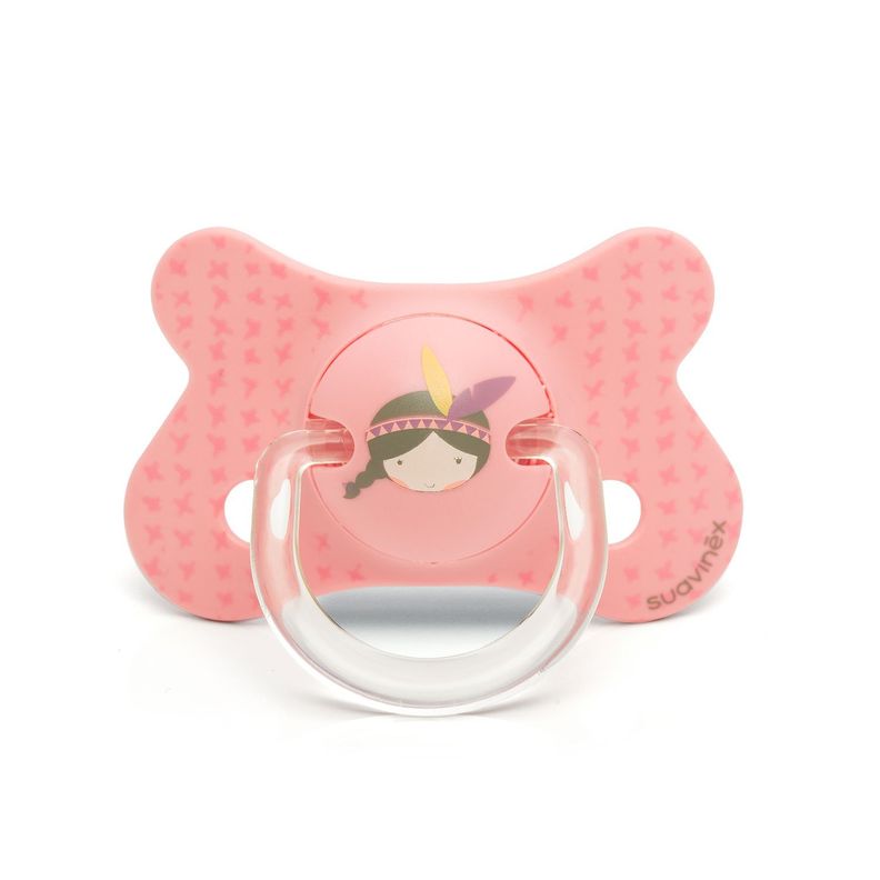 CHUPETE FUSION ANATOMICO SILICONA +4 M - 18 M INDIO/ROSADO-0