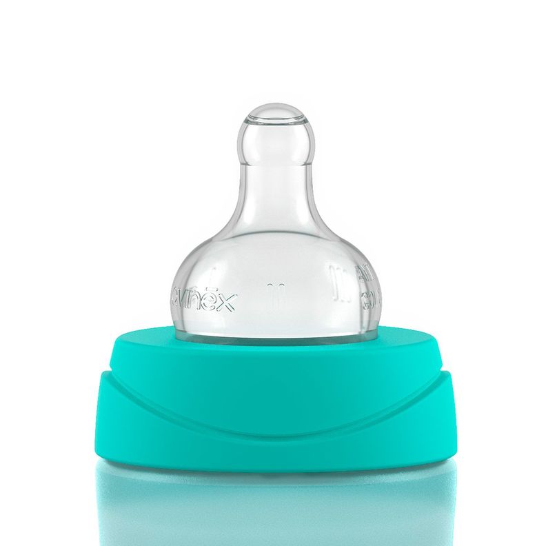 Mamadera The Basics Verde 150 ml Tetina Redonda Silicona Flujo Lento +0 meses-1