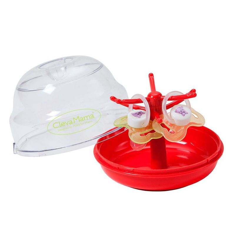 Esterilizador de Chupetes ClevaMama Soother Tree - Rojo-1