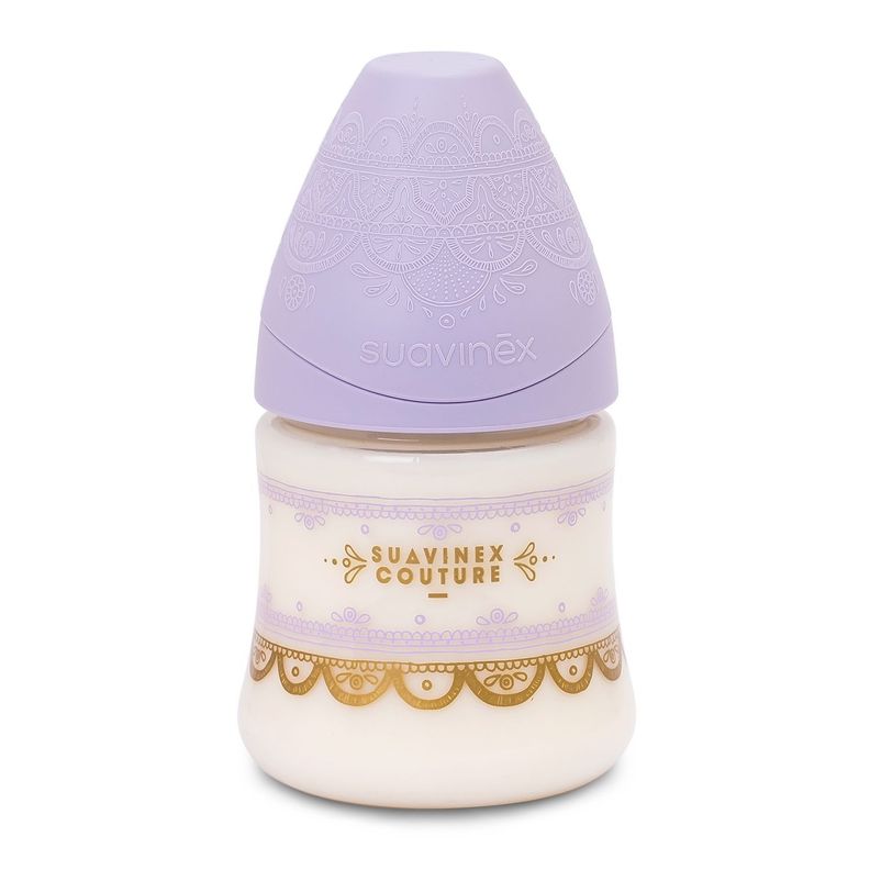 MAMADERA PREMIUM TETINA REDONDA SILICONA 150ML LILA-0
