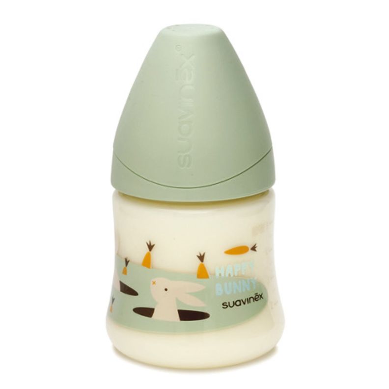 MAMADERA 150 ML TETINA ANATÓMICA LATEX 0-6M BUNNY/VERDE-0