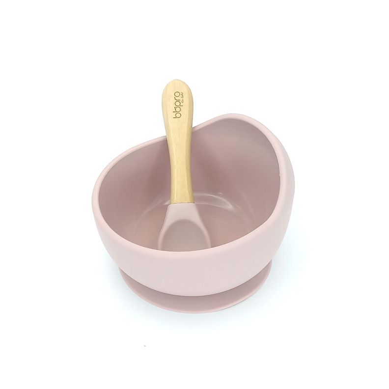 Plato de Silicona con Cuchara BBPro: Comidas Faciles y Seguras