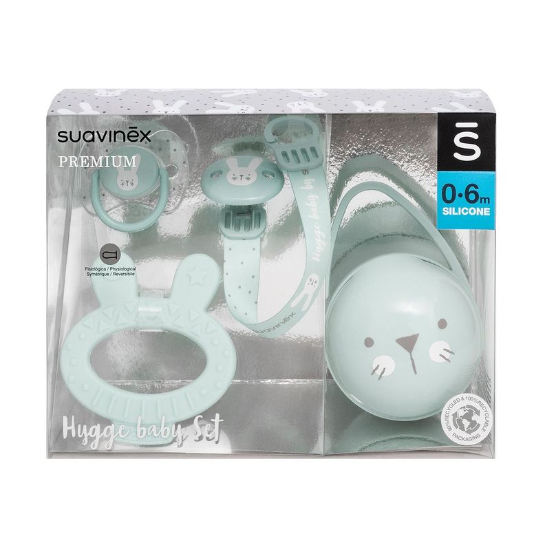 Set de Regalo Premium Para Recién Nacido Hygge Verde (4 Pcs)-6