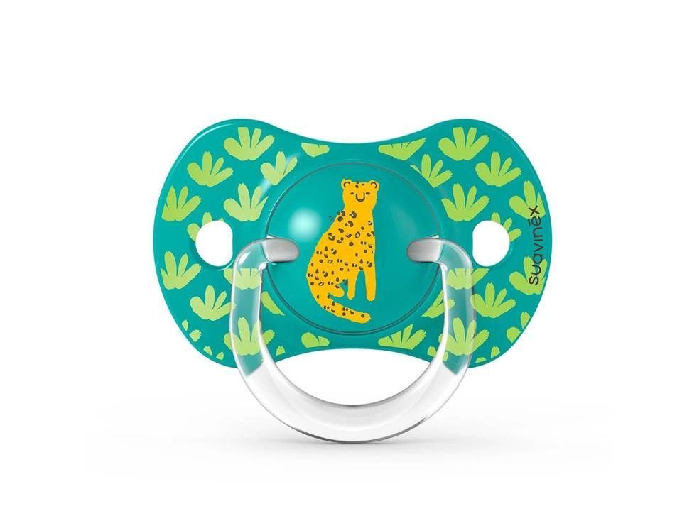 Chupetes Verde Jungle con Tetina Fisiologica SX Pro de Silicona 6/18 meses-2