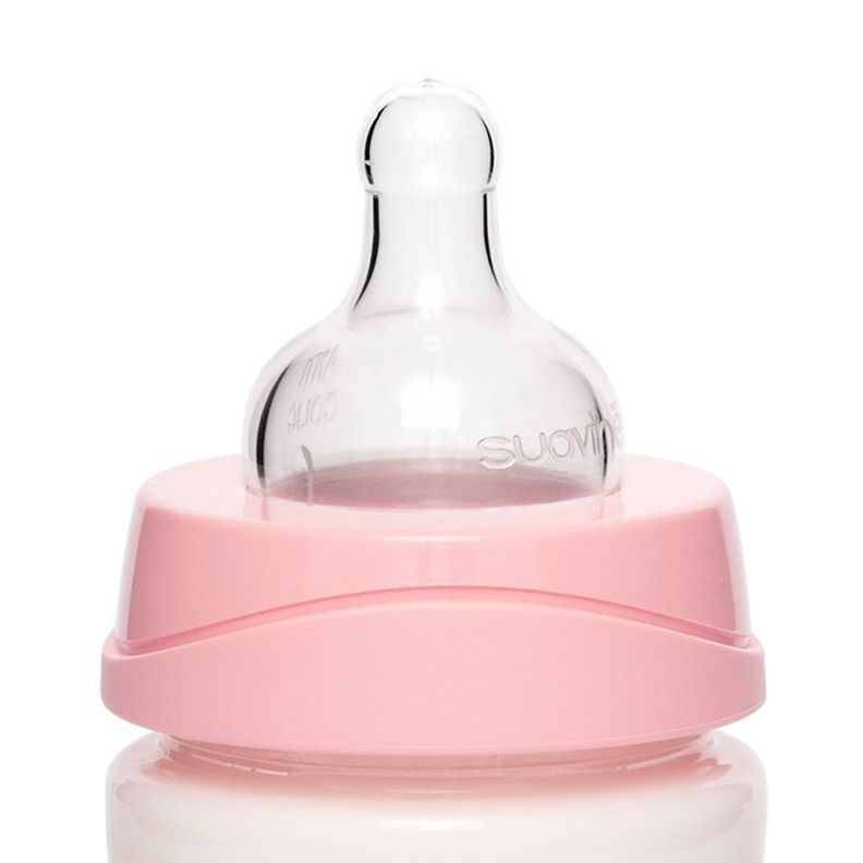 MAMADERA 150 ML PREMIUM TETINA REDONDA SILICONA ROSADA-1