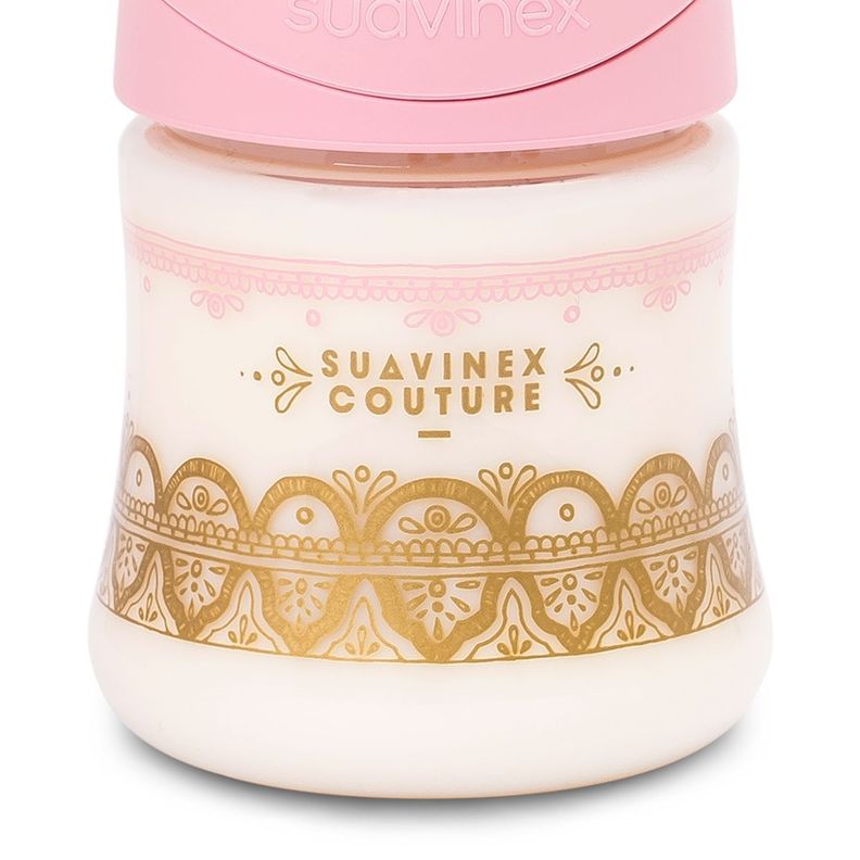MAMADERA 150 ML PREMIUM TETINA REDONDA SILICONA ROSADA-2