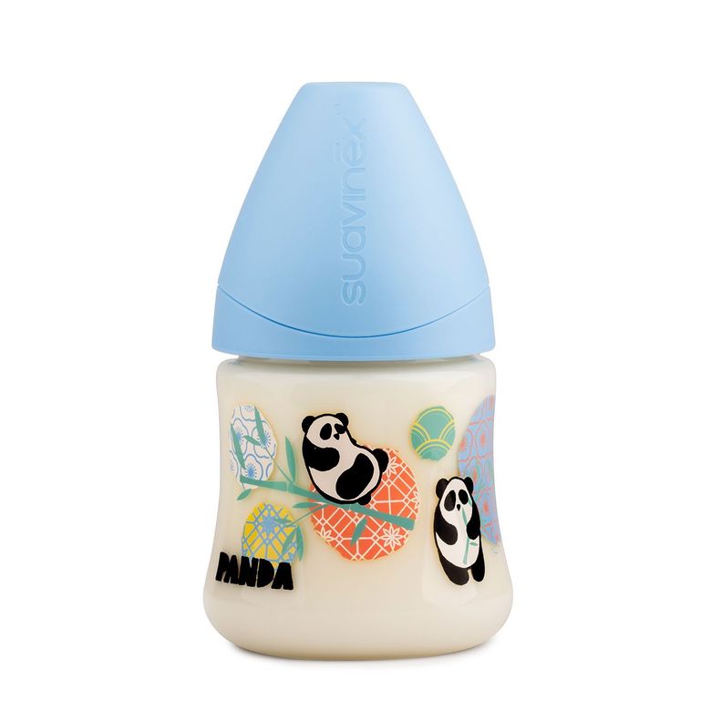 MAMADERA 150M ANATOMICO SILICONA PANDA AZUL-0