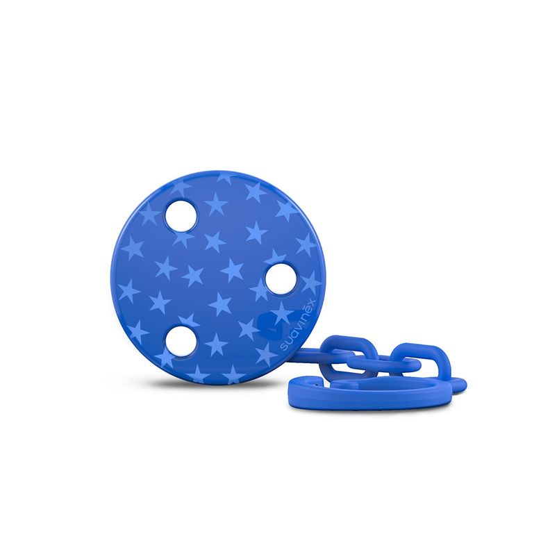 Broche pinza de chupetes +0 meses azul-0
