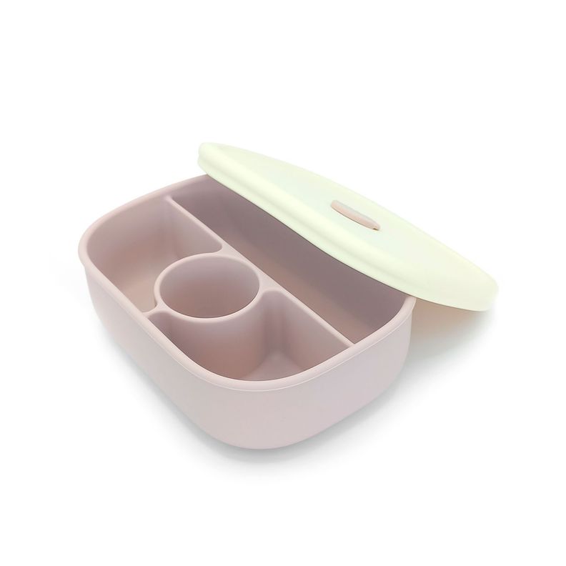 Plato de Silicona con Tapa BBPro: Práctico y Seguro para tu Bebé-4