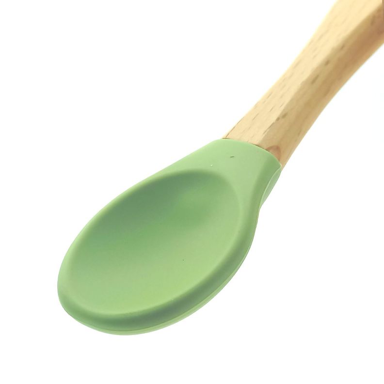 El Set Perfecto para tu Bebé: Plato de Silicona con Cuchara BBPro-4