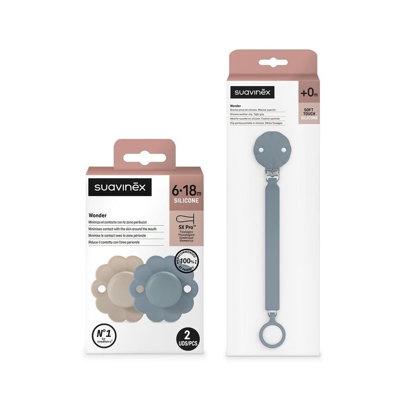 Pack Wonder Chupete 6-18 meses 2 Un + Broche Spring Lake-2