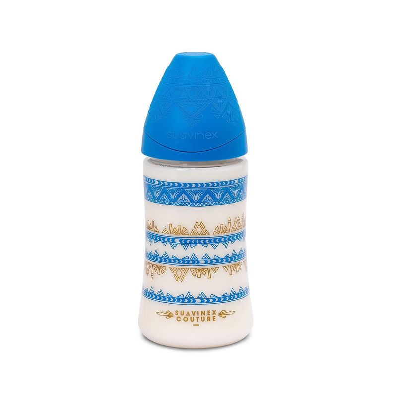 MAMADERA 270ML PREMIUM  3P SIL. AZUL-0