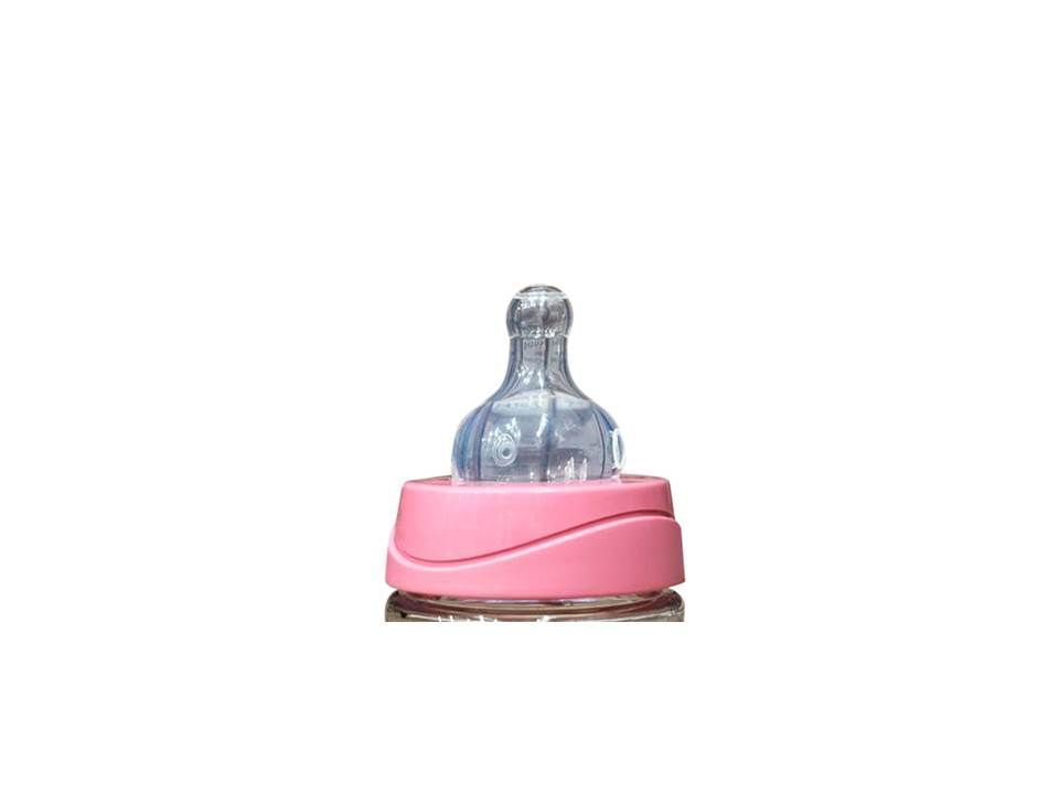 Mamadera Premium Couture Flor de 150ml con Tetina Redonda de Silicona Flujo Variable +0 meses-1