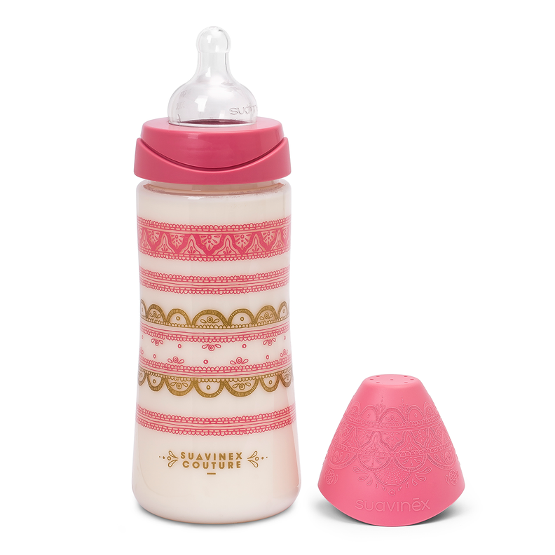 MAMADERA PREMIUM 360 ML SILICONA TETINA REDONDA PINK-2
