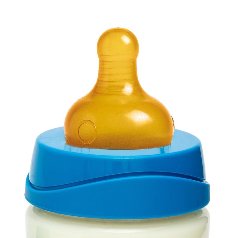 MAMADERA 150 ML TETINA REDONDA LATEX DINO AZUL-1