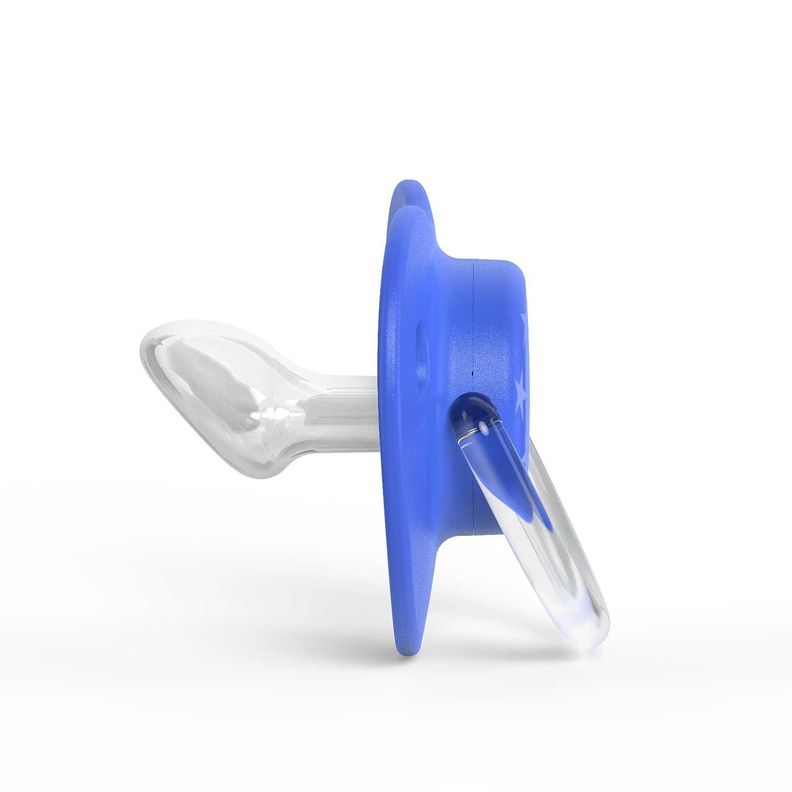 CHUPETE 0-6M (X2UDS) ANATÓMICO SILICONA  AZUL -2