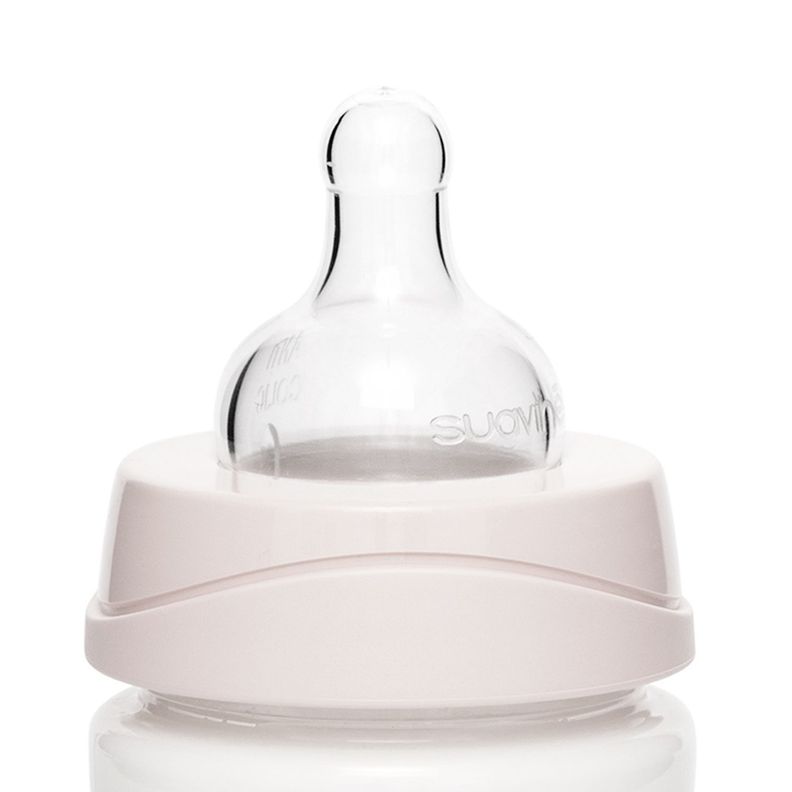 MAMADERA PREMIUM 150 ML TETINA REDONDA SILICONA BLANCA-3