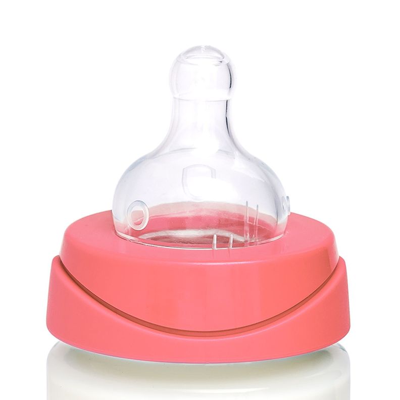 MAMADERA DE VIDRIO 120 ML TETINA REDONDA SILICONA FLY-1