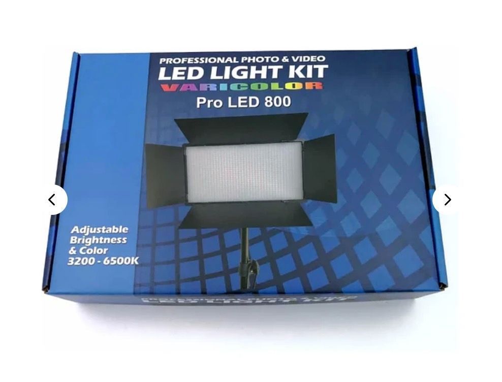 Kit Reflector Luz Profesional Videos Con Trípode Led Pro800-4