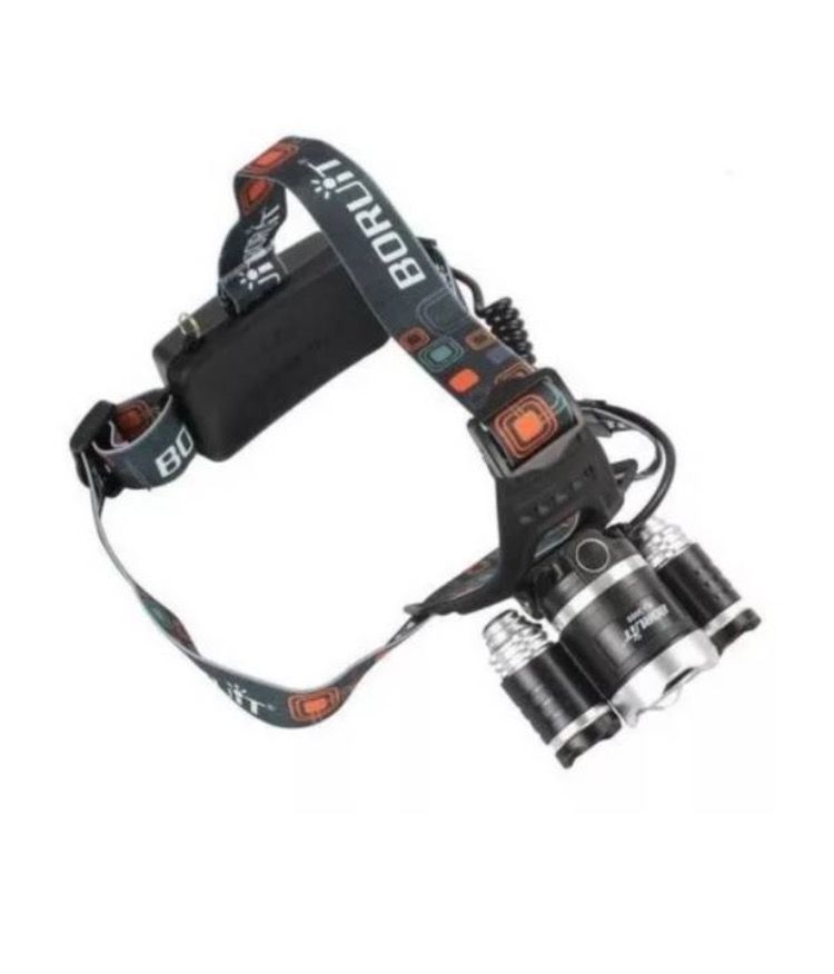 Linterna Led Minero Frontal Cabeza Cintillo 5000LM-1