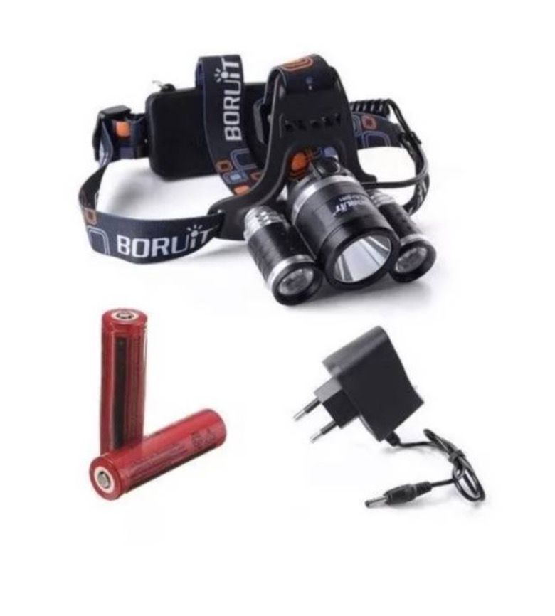 Linterna Led Minero Frontal Cabeza Cintillo 5000LM-2