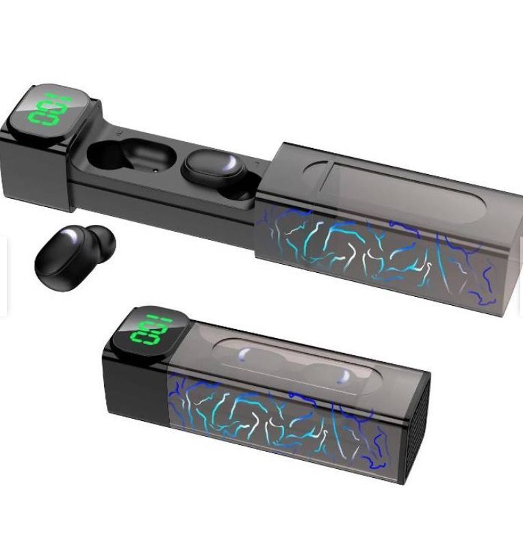 Audifonos Inalambricos Bluetooth TWS E50 5.1 Con Power Bank y Touch-0
