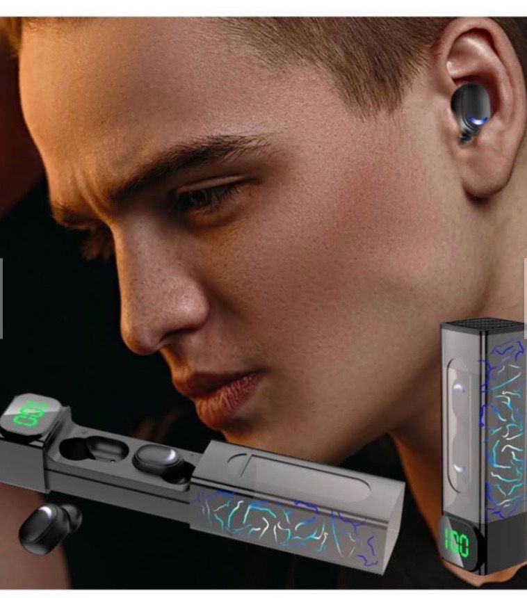 Audifonos Inalambricos Bluetooth TWS E50 5.1 Con Power Bank y Touch-1