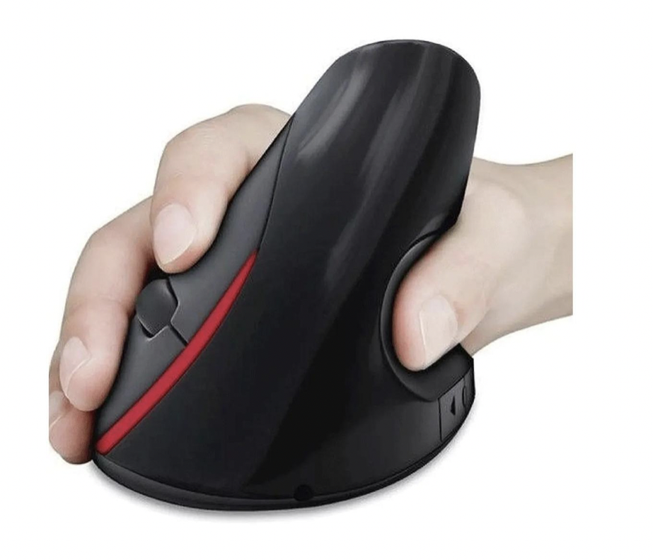 Mouse Vertical Inalámbrico Recargable Weibo Wb-881 Negro-1