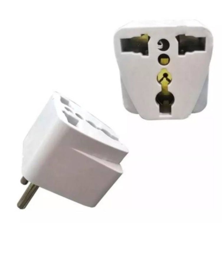 Pack 10 Adaptador Enchufe Americano A Nacional-1