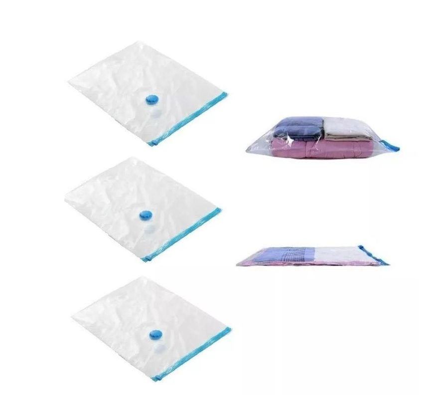 Pack x3 Bolsas de Vacío Organización de Ropa Closet 90x120 Cms-0
